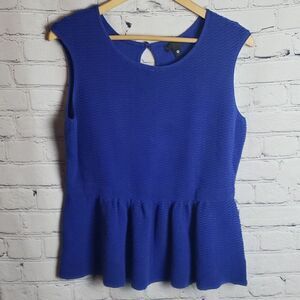 Vintage Worthington Blue Blouse Top